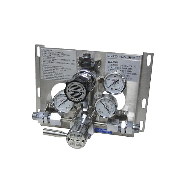 YUTAKA-Crown_EXC-1_자동절체기_regulator_가스공급_가스연속공급_gas_n2_co2_air_ar_레귤레이터_레규레이터